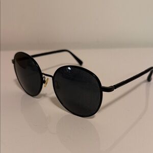 The Row Black Round Sunglasses